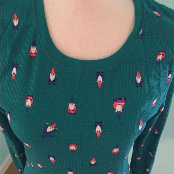 Gnome Waffle-Knit Thermal Top- TALL - Picture 4 of 7